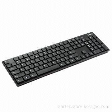 Chocolate Slim Standard Keyboard, 105 Keys, USB or PS2 Connector Available